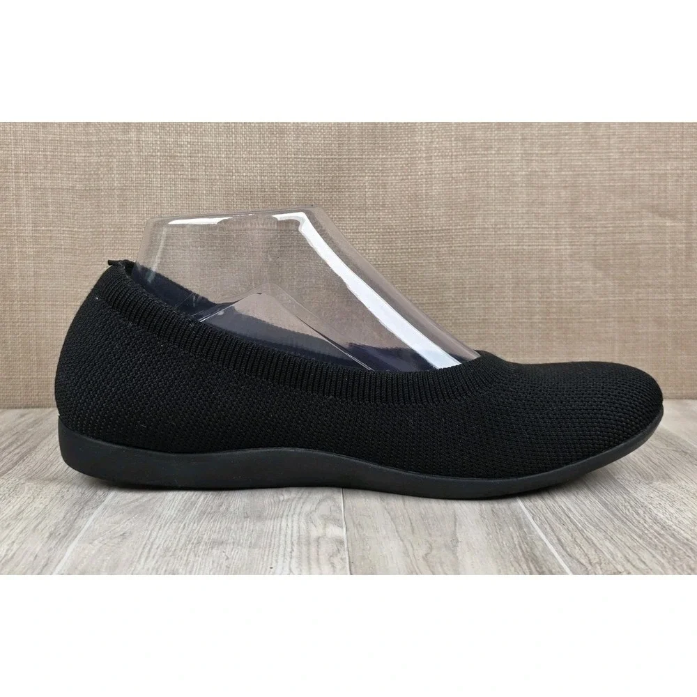 Vivaia Claire Walker Black Round Toe Knit Ballet Flats Womens EU 38.5 US 7.5